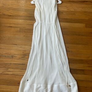 Milly White Pleated Wedding Dress